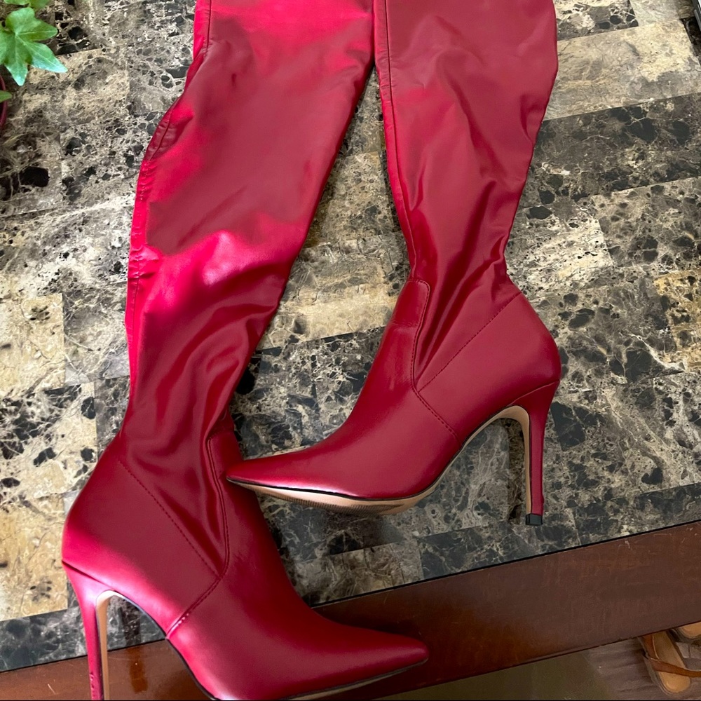 ALDO over-the-knee faux leather boots